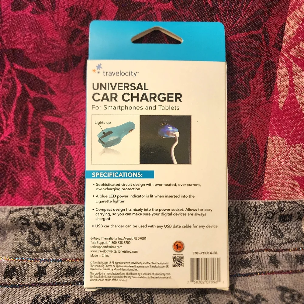 Travelocity Universal Rapid Car Charger Port (No Cord). NEW